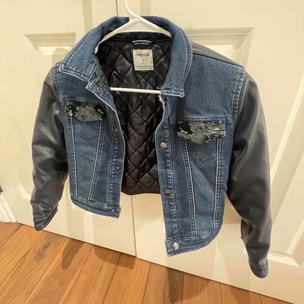 Mayoral brand kids Jean Jacket w/cute details